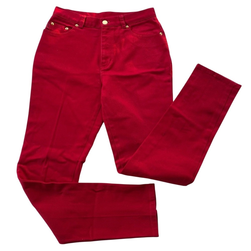 Vintage Lauren Ralph Lauren Jeans Co. Women's High Rise Mom Jeans Size 4 Red